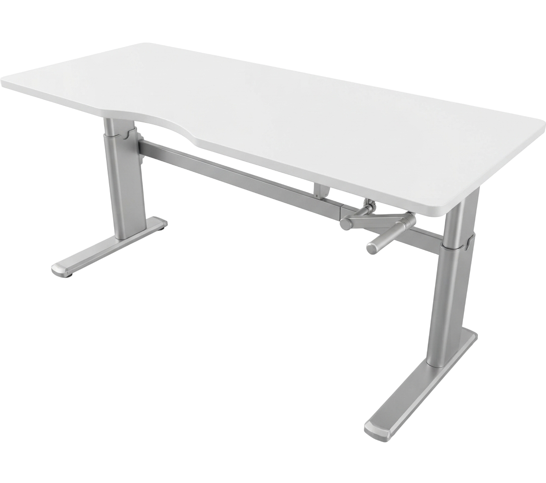 Refurbished height-adjustable standing desk at Styleex Furniture, Bengaluru