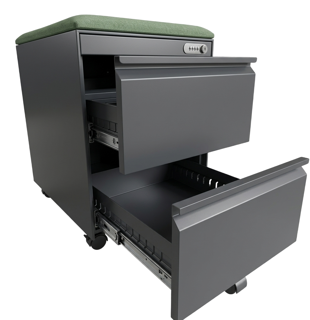 Refurbished pedestal storage box sold by Styleex Furniture, Bengaluru